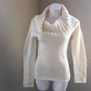 Witchery long sleeves cowl neck cream sweater med